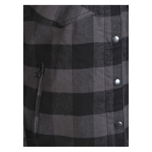 DÁMSKÁ FLANELOVÁ KOŠILE MBW MONTANA GREY LADY - TEXTILNÍ BUNDY - NA MOTORKÁŘE