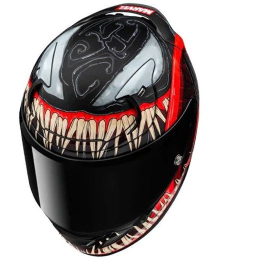HJC PŘILBA RPHA 12 VENOM 3 MARVEL MC1SF - BEZ SLUNEČNÍ CLONY - NA MOTORKÁŘE