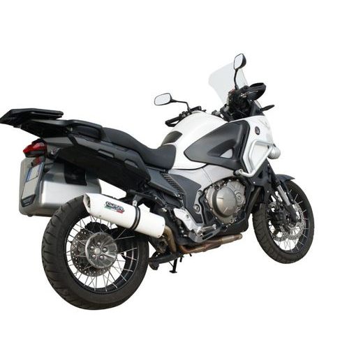 KONCOVKA VÝFUKU SLIP-ON GPR ALBUS H.213.ALB LESKLÁ BÍLÁ PRO HONDA VFR 1200 X CROSSTOURER 2011-2016 - KONCOVKY VÝFUKU - NA MOTORKU