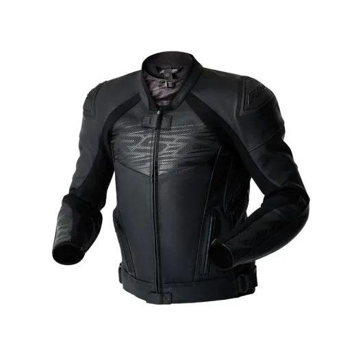 PÁNSKÁ KOŽENÁ BUNDA - RST 103635 TRACTECH EVO D3O - ČERNÁ - KOŽENÉ BUNDY - NA MOTORKÁŘE