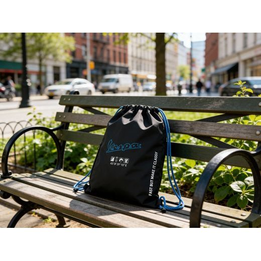 VAK NA ZÁDA VESPA - ČERNÁ - BATOHY A TAŠKY - NA MOTORKÁŘE