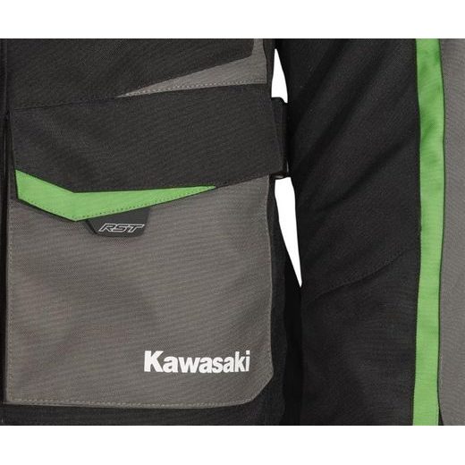 DÁMSKÁ TEXTILNÍ BUNDA KAWASAKI TRIER - ČERNÁ - TEXTILNÍ BUNDY - NA MOTORKÁŘE