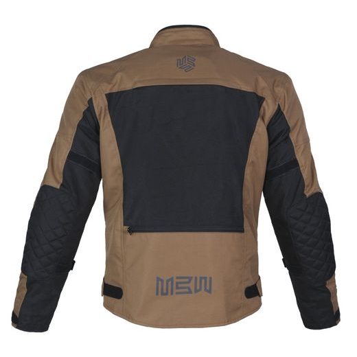 PÁNSKÁ TEXTILNÍ MOTO BUNDA MBW ACE JACKET - ČERNO-HNĚDÁ - TEXTILNÍ BUNDY - NA MOTORKÁŘE