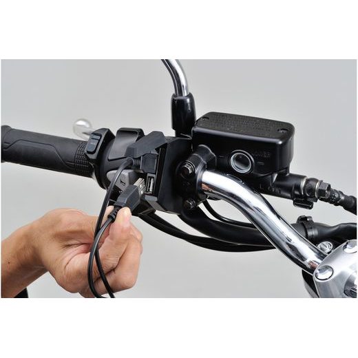 USB-A ZÁSUVKA TENKÁ DVOJITÁ, DAYTONA - MOTO ZÁSUVKY - NA MOTORKU