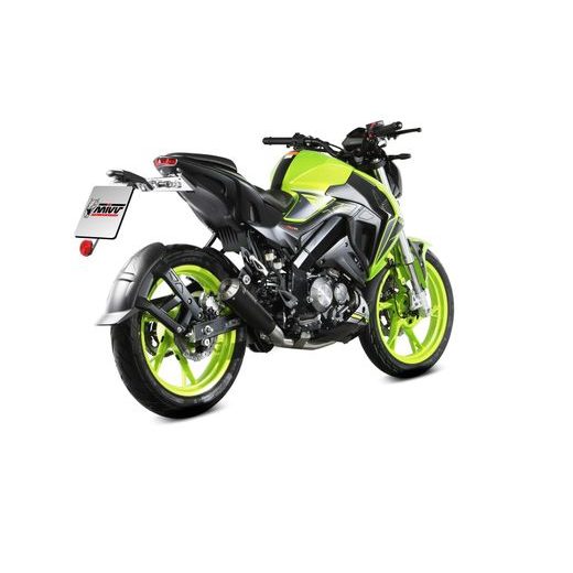 VÝFUK KOMPLETNÍ 1X1 MIVV X-M1 KW.001.SC4B ČERNÁ - DVOJITÉ KONCOVKY VÝFUKU - NA MOTORKU