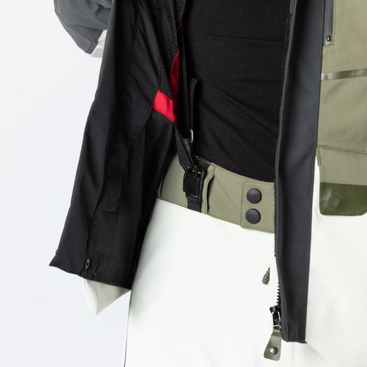 BUNDA S LAMINOVANOU MEMBRÁNOU IXS VENTURE-GTX 1.0 X2-001405 ŠEDO-OLIVOVĚ ZELENÁ - ENDURO BUNDY - NA MOTORKÁŘE