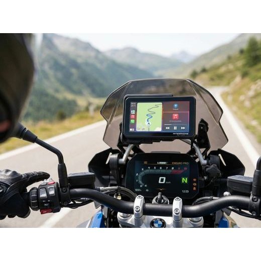 INTERPHONE DISPLEJ BMW - APPLE CARPLAY A ANDROID AUTO PRO MOTOCYKLY - INTERPHONE RIDESYNC - NA MOTORKU