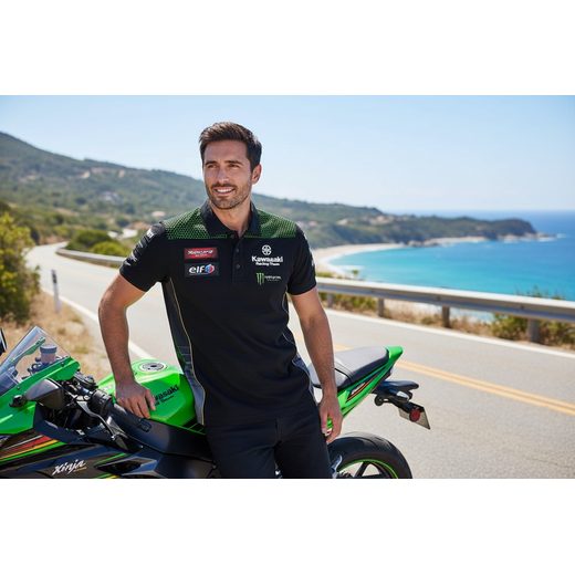 PÁNSKÉ TRIČKO KAWASAKI KRT WORLDSBK POLO - TRIČKA - NA MOTORKÁŘE