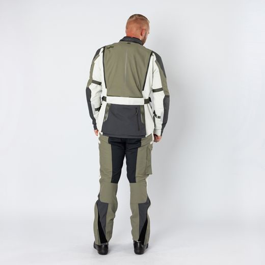 BUNDA S LAMINOVANOU MEMBRÁNOU IXS VENTURE-GTX 1.0 X2-001405 ŠEDO-OLIVOVĚ ZELENÁ - ENDURO BUNDY - NA MOTORKÁŘE