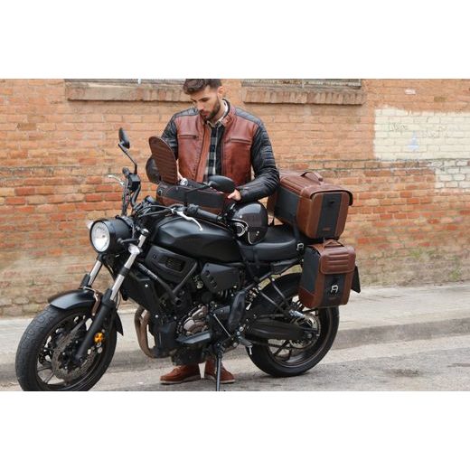 BOČNÍ BRAŠNA SHAD CAFE RACER SR38 X0SR38 10L HNĚDÝ - BRAŠNY - NA MOTORKU