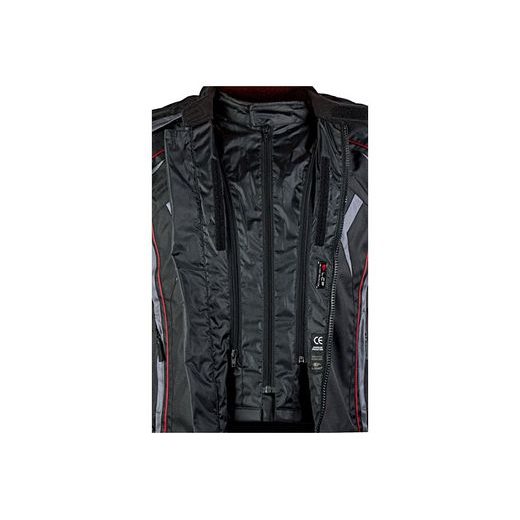 PÁNSKÁ TŘÍVRSTVÁ TEXTILNÍ BUNDA MBW NEO - ČERVENO ČERNÁ - TEXTILNÍ BUNDY - NA MOTORKÁŘE