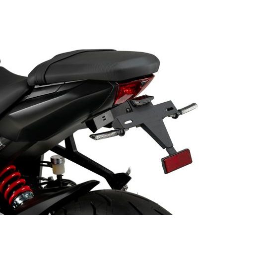 NASTAVITELNÝ DRŽÁK SPZ PUIG 22102N ČERNÝ - PLEXI ŠTÍTY - NA MOTORKU