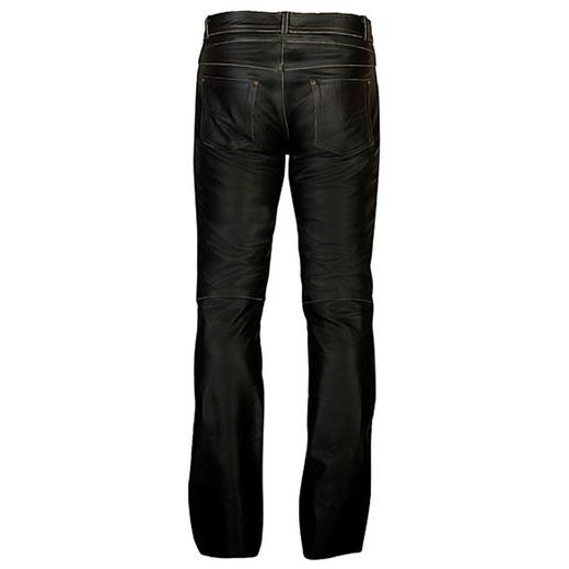 STYLOVÉ KOŽENÉ MOTO KALHOTY MBW JACK - ČERNÉ - KOŽENÉ KALHOTY - NA MOTORKÁŘE