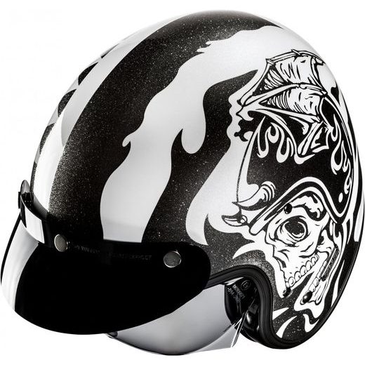 HJC PŘILBA V31 FLAME MC5 - OTEVŘENÉ HELMY - NA MOTORKÁŘE