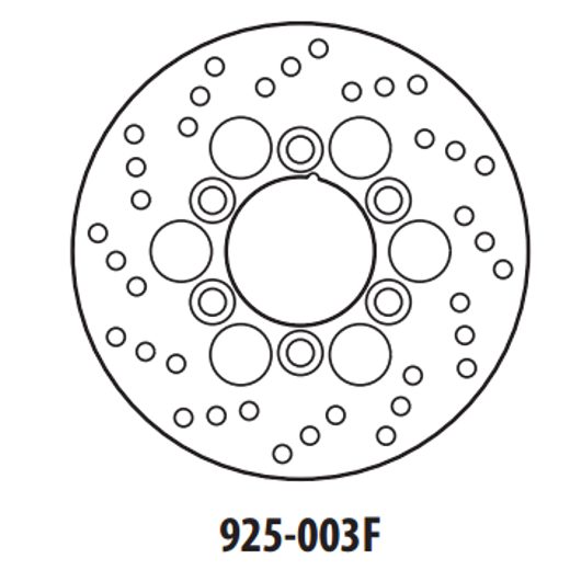 BRZDOVÝ KOTOUČ GOLDFREN 925-003F PŘEDNÍ 180 MM