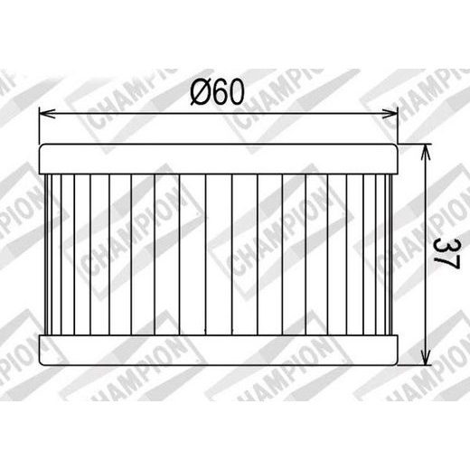 OLEJOVÝ FILTR CHAMPION COF037 100609655