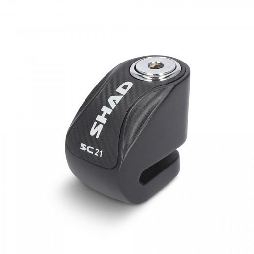 ZÁMEK NA KOTOUČ SHAD SC21 C0S2100 ČERNÝ PRŮMĚR ČEPU 6MM - NA MOTORKU