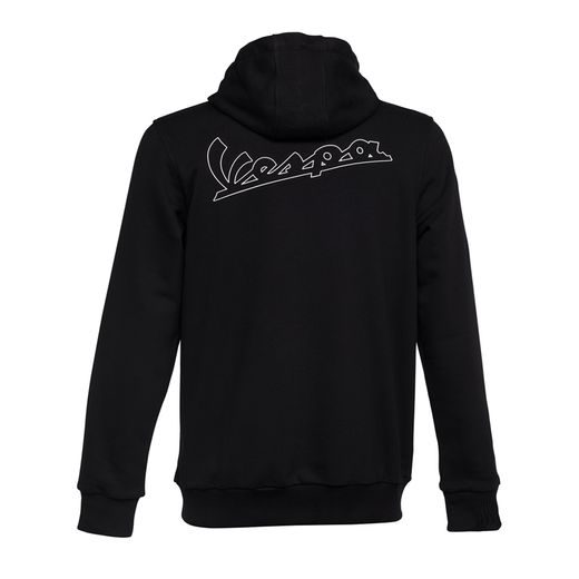 PÁNSKÁ MIKINA S KAPUCÍ VESPA HERITAGE - ČERNÁ - MIKINY - NA MOTORKÁŘE