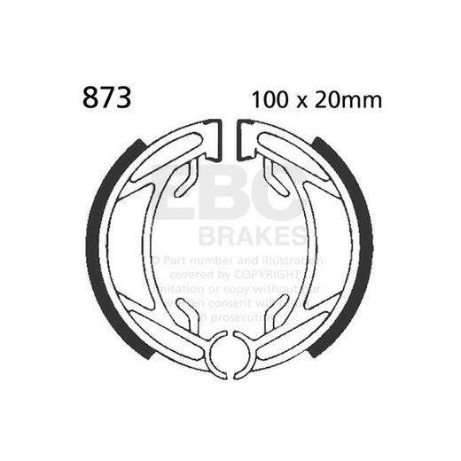 SADA BRZDOVÝCH ČELISTÍ EBC 873 - BRZDY - NA MOTORKU