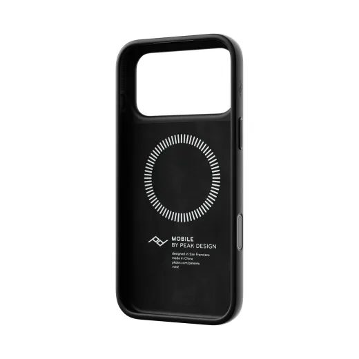 PEAK DESIGN SLIMLINK CASE - IPHONE 18 - ČERNÁ KŮŽE - KRYTY NA TELEFON - NA MOTORKU