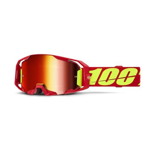 ARMATIC 100% BRÝLE ČERVENÉ, ČERVENÉ PLEXI - BRÝLE - NA MOTORKÁŘE
