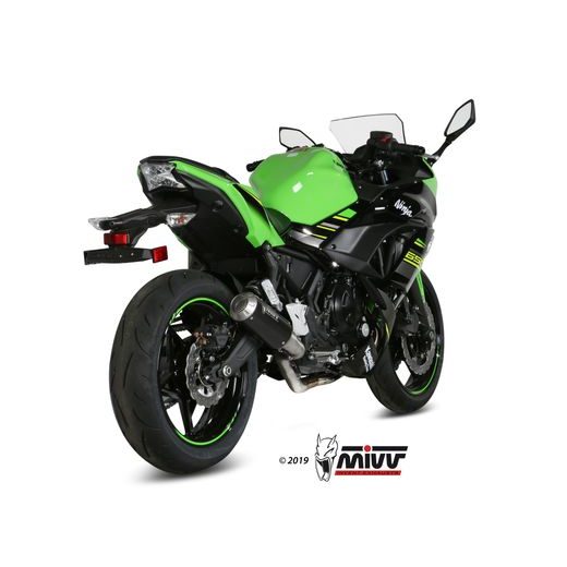 VÝFUK KOMPLETNÍ 2X1 MIVV MK3 K.044.SM3B ČERNÁ OCEL - VÝFUKY - NA MOTORKU