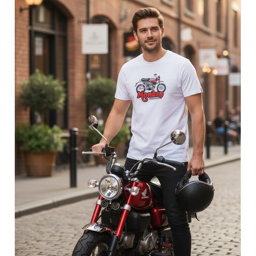 HONDA TRIČKO "MONKEY" CASUAL - DÁRKY PRO FANOUŠKY HONDA - NA MOTORKÁŘE
