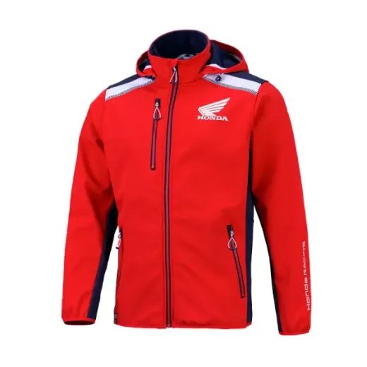 HONDA SOFTSHELL BUNDA RACING - ČERVENÁ - DÁRKY PRO FANOUŠKY HONDA - NA MOTORKÁŘE