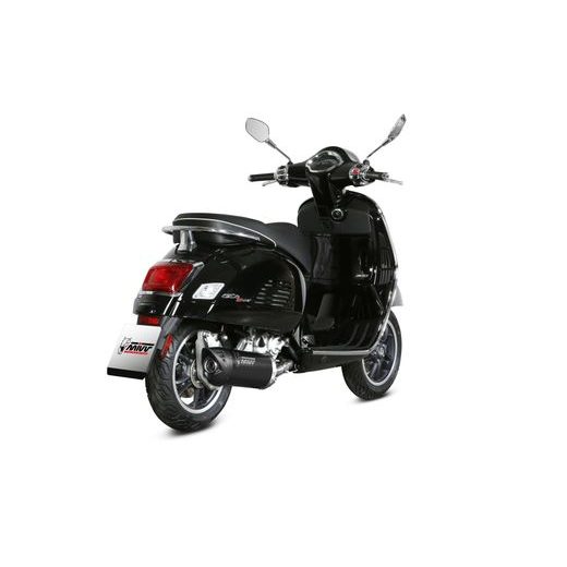 KONCOVKA VÝFUKU MIVV MOVER MV.PG.0008.LV ČERNĚ LAKOVANÁ NEREZOVÁ OCEL - KONCOVKY VÝFUKU - NA MOTORKU