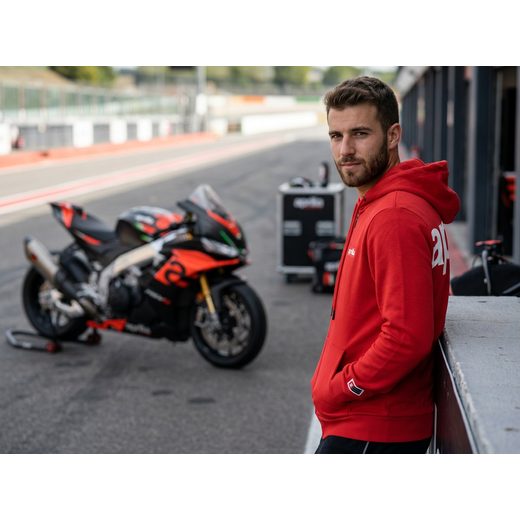 MIKINA APRILIA BIG LOGO - ČERVENÁ - MIKINY - NA MOTORKÁŘE