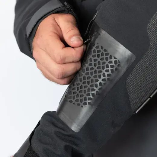 BUNDA S LAMINOVANOU MEMBRÁNOU IXS VENTURE-GTX 1.0 X2-001405 ČERNO-ŠEDÁ - ZKRÁCENÁ - ENDURO BUNDY - NA MOTORKÁŘE