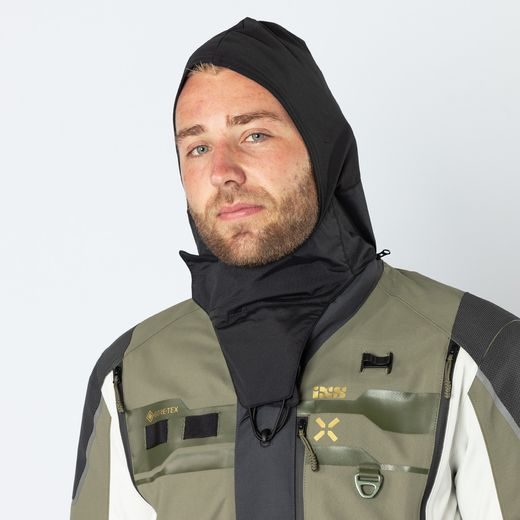 BUNDA S LAMINOVANOU MEMBRÁNOU IXS VENTURE-GTX 1.0 X2-001405 ŠEDO-OLIVOVĚ ZELENÁ - ENDURO BUNDY - NA MOTORKÁŘE