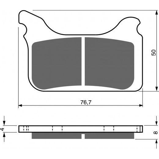 BRZDOVÉ DESTIČKY GOLDFREN 231 S33 STREET FRONT