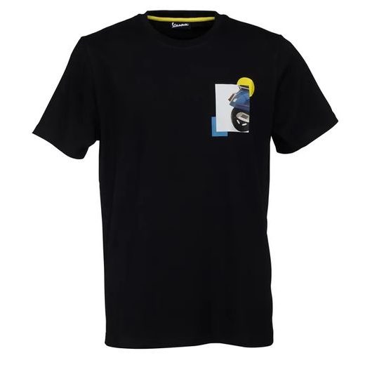 PÁNSKÉ TRIČKO VESPA HERITAGE - ČERNÁ - TRIČKA - NA MOTORKÁŘE