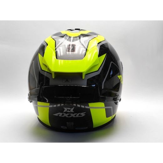 AXXIS INTEGRÁLNÍ HELMA COBRA RAGE A3 LESKLÁ - FLUO ŽLUTÁ - BEZ SLUNEČNÍ CLONY - NA MOTORKÁŘE