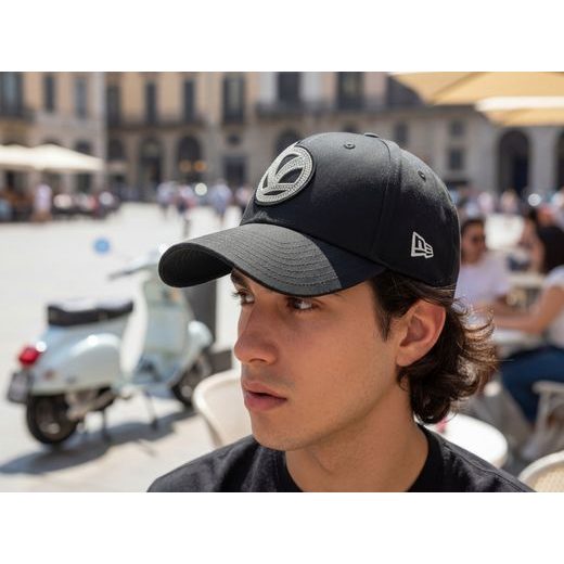 VESPA KŠILTOVKA BLING - ČERNÁ - ČEPICE A KŠILTOVKY - NA MOTORKÁŘE