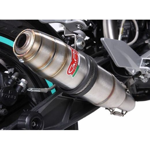 KONCOVKA VÝFUKU SLIP-ON GPR DEEPTONE INOX KT.60.RACE.DE BROUŠENÁ NEREZOVÁ OCEL VČ. PROPOJOVACÍ TRUBKY - KONCOVKY VÝFUKU - NA MOTORKU