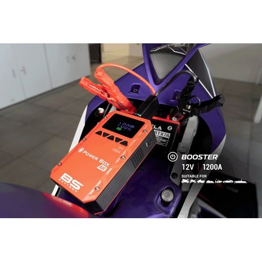 ZÁLOŽNÍ ZDROJ BS-BATTERY POWER BOX AIR PB02 - BOOSTERY BATERIÍ A KOMPRESORY - NA MOTORKU