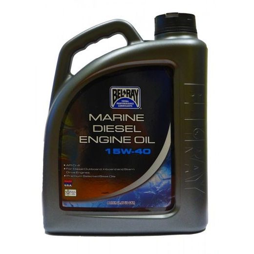 MOTOROVÝ OLEJ BEL-RAY MARINE DIESEL 15W-40 4 L - PROVOZNÍ TEKUTINY - NA MOTORKU