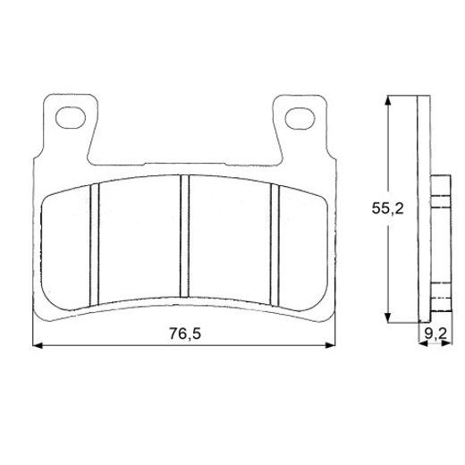 BRZDOVÉ DESTIČKY ACCOSSATO AGPA140 EV2 - BRZDOVÉ DESTIČKY - NA MOTORKU
