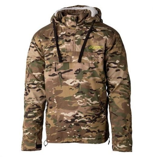 PÁNSKÁ TEXTILNÍ BUNDA RST X KEVLAR® LOADOUT 1/4 ZIP CE S KEVLAREM / JKT 3004 - CAMO ZELENÁ