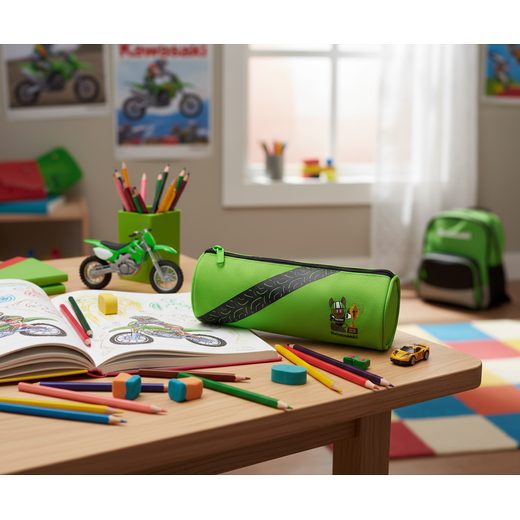 DĚTSKÉ POUZDRO - PENÁL KAWASAKI - PRO NEJMENŠÍ - NA MOTORKÁŘE