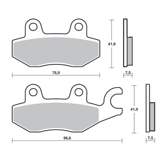 BRZDOVÉ DESTIČKY BREMBO 07KA31SA