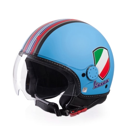 HELMA VESPA V-STRIPES BLUE