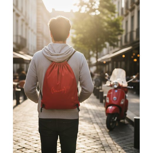 VAK NA ZÁDA VESPA - ČERVENÁ - BATOHY A TAŠKY - NA MOTORKÁŘE