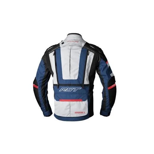 PÁNSKÁ TEXTILNÍ BUNDA PRO SERIES ADVENTURE-X CE 2409 - STŘÍBRNÁ/MODRÁ/ČERVENÁ - TEXTILNÍ BUNDY - NA MOTORKÁŘE