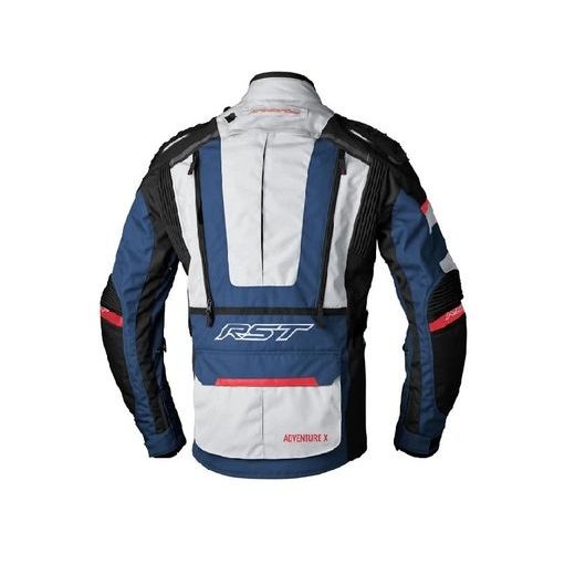 RST 2380 PRO SERIES ADVENTURE-X CE LADIES TEXTILE JACKET - STŘÍBRNÁ/MODRÁ/ČERVENÁ - TEXTILNÍ BUNDY - NA MOTORKÁŘE