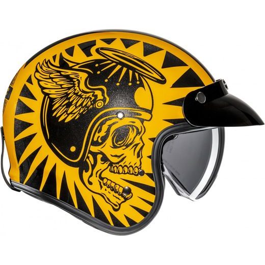 HJC PŘILBA V31 FLAME MC3 - OTEVŘENÉ HELMY - NA MOTORKÁŘE