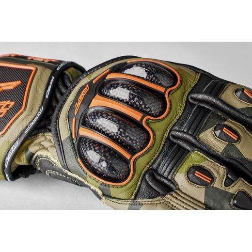 TRACTECH EVO 4 CE MENS GLOVE - CAMO/ORANGE - SPORTOVNÍ RUKAVICE - NA MOTORKÁŘE