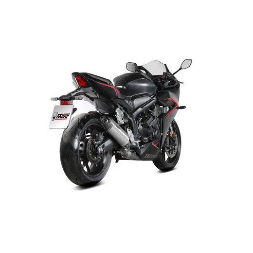 VÝFUK KOMPLETNÍ 4X2X1 MIVV AK-1 H.094.K4K TITAN S UHLÍKOVÝM KRYTEM - DVOJITÉ KONCOVKY VÝFUKU - NA MOTORKU